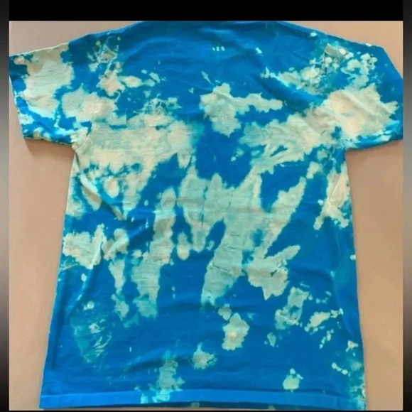 Going To Disney World Bleach Dye T Shirt OOAK Acid Reverse Dye Size Medium - Picture 2 of 5